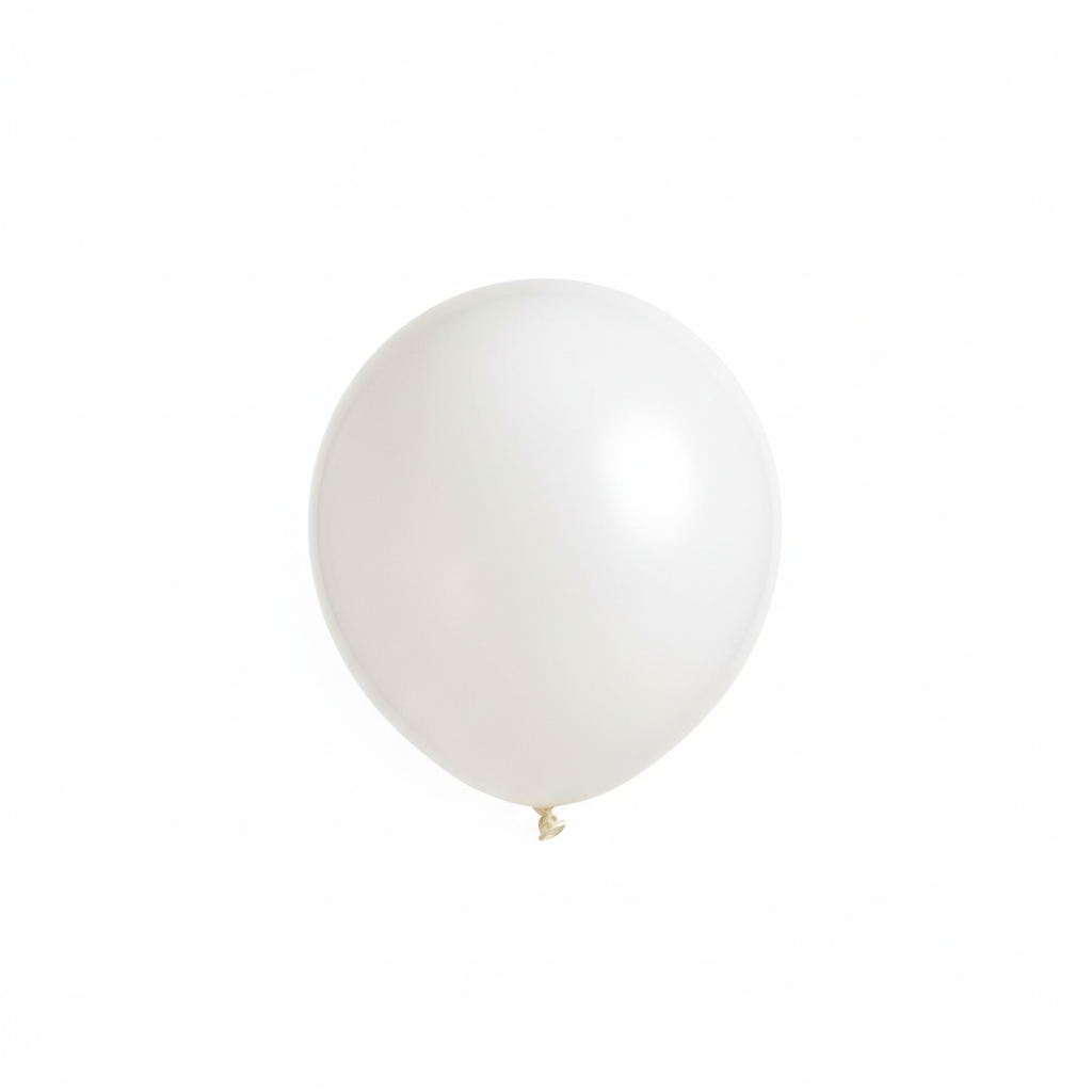 Globo de látex blanco 12 pulgadas inflado