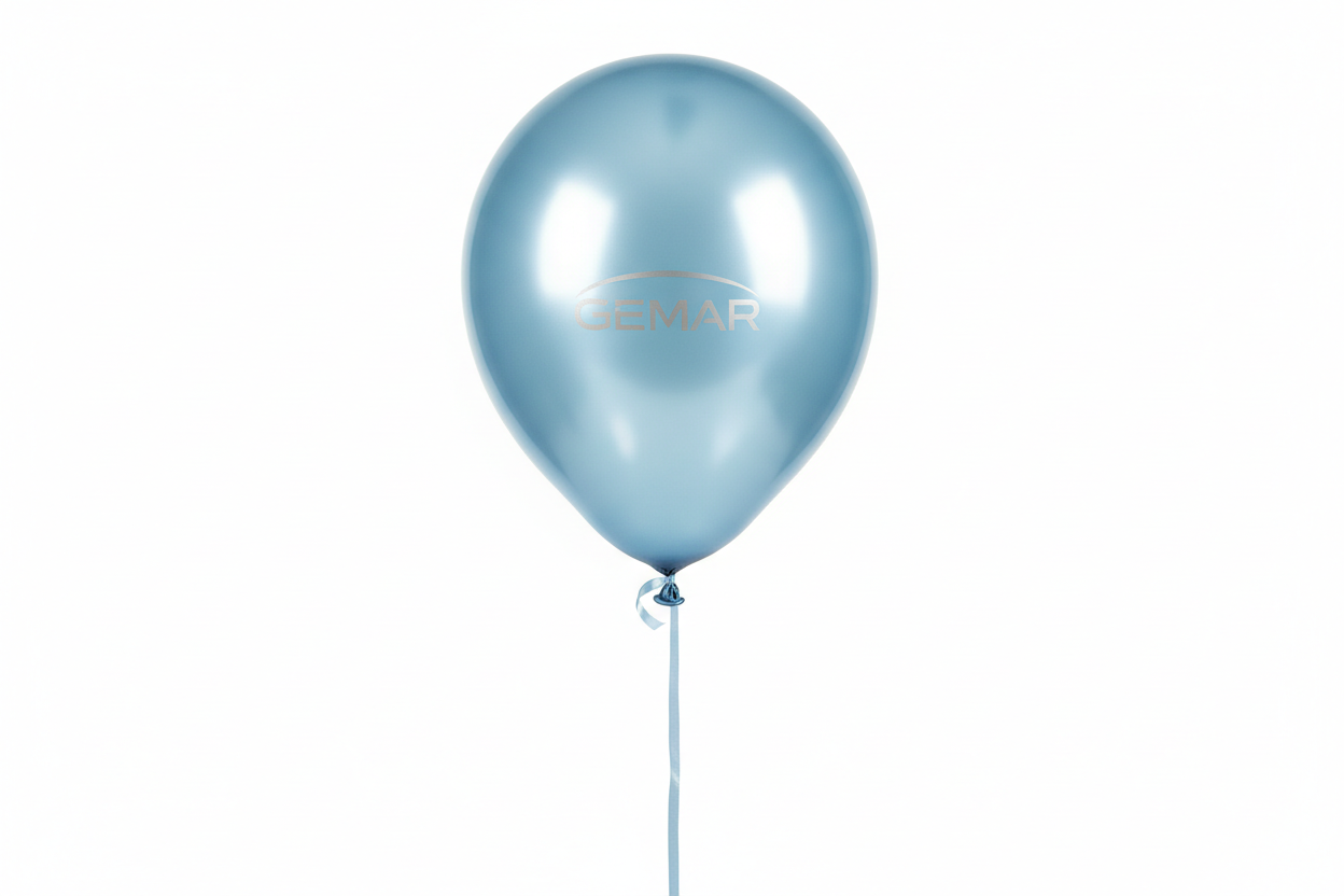Globo de látex shiny blue brillante Gemar