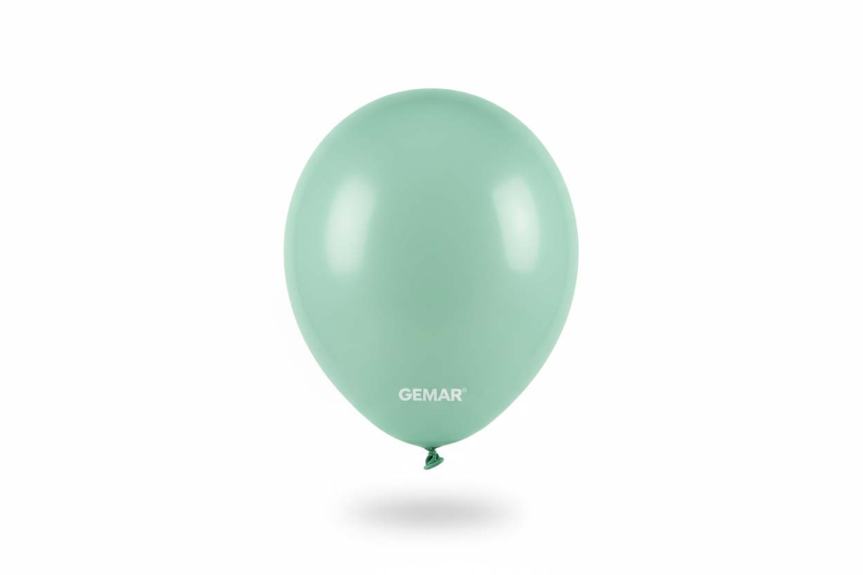 Globo de látex mint green mate Gemar