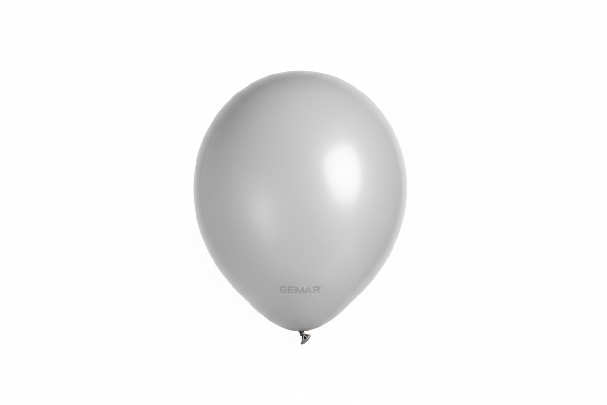 Globo de látex grey mate Gemar