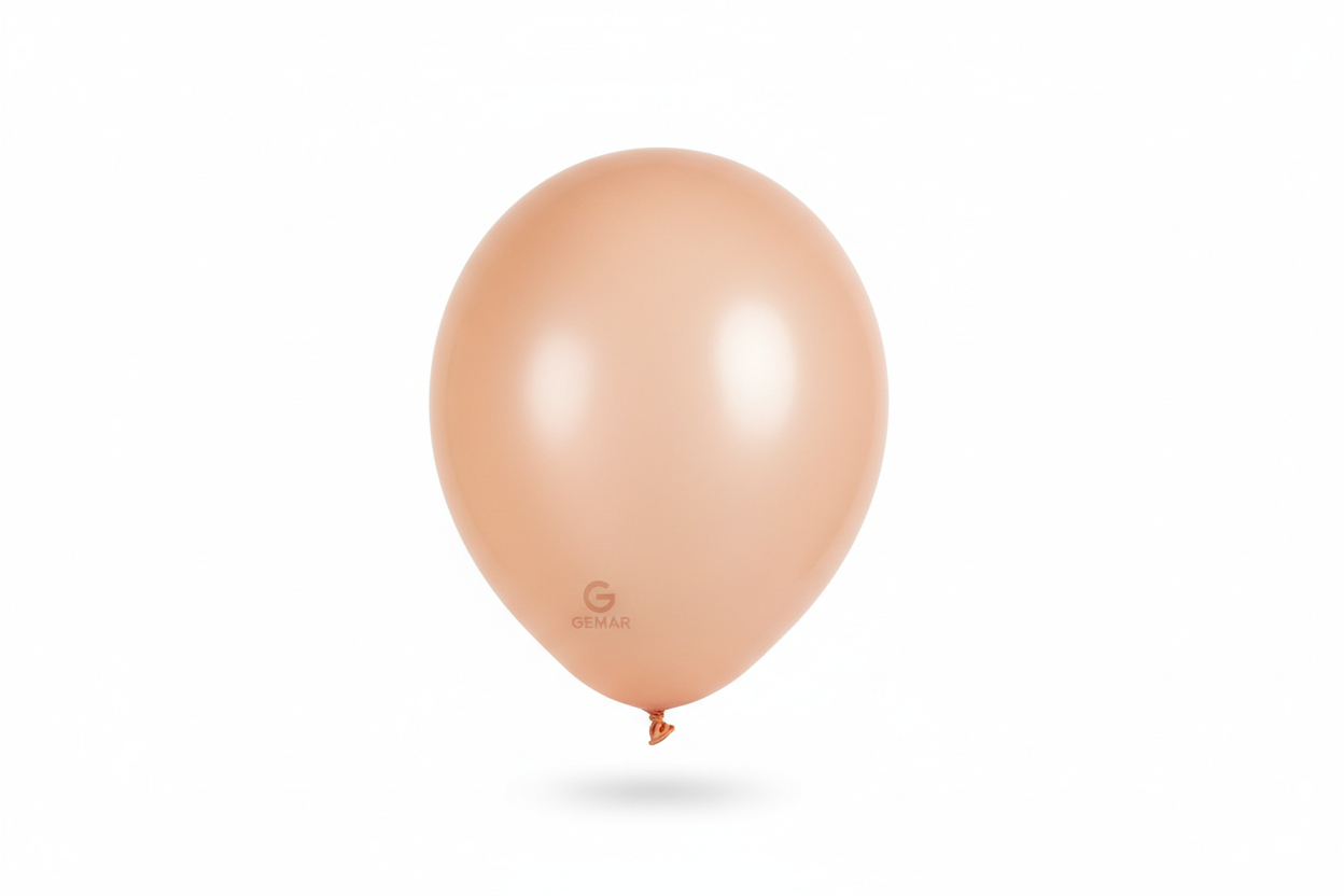 Globo de látex peach mate Gemar