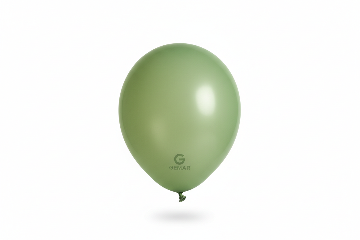 Globo de látex light green mate Gemar