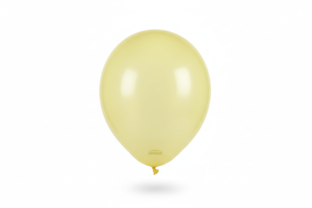 Globo de látex baby yellow mate Gemar