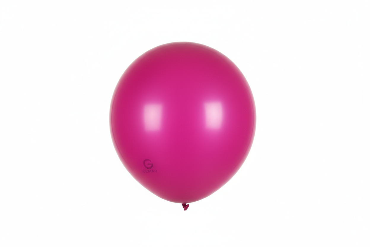 Globo de látex fucsia mate Gemar