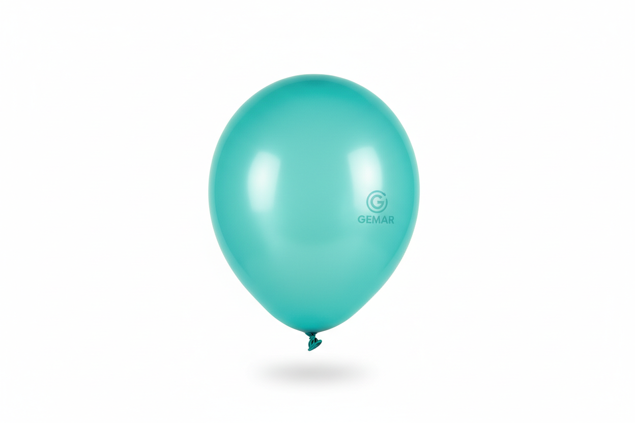 Globo de látex aquamarine mate Gemar