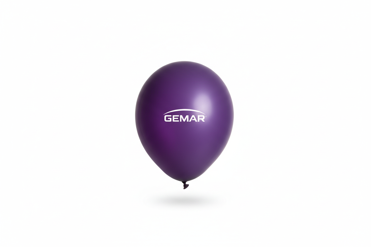 Globo de látex purple mate Gemar