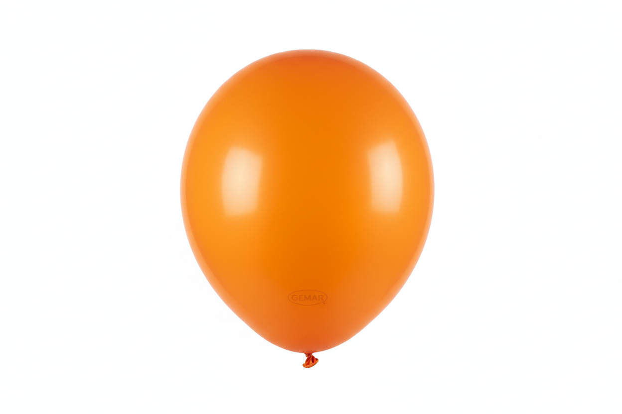 Globo de látex orange mate Gemar