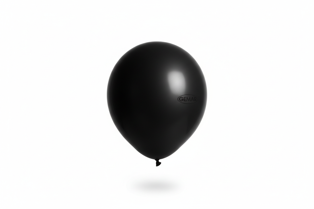 Globo de látex black mate Gemar