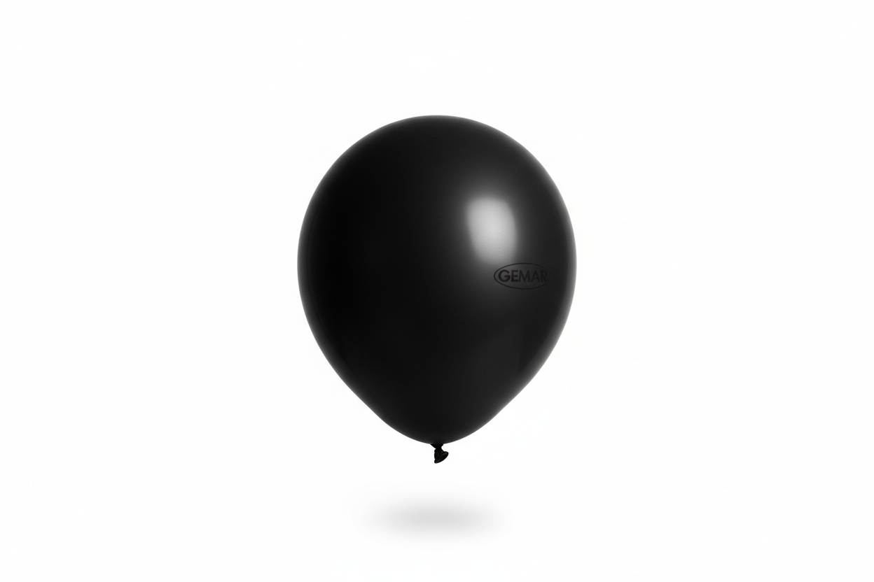 Globo de látex black mate Gemar