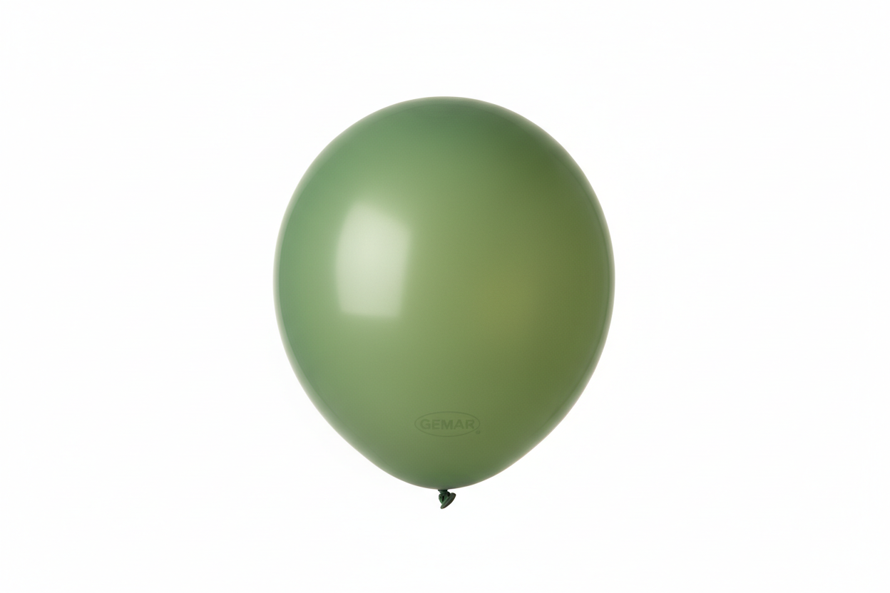Globo de látex green mate Gemar