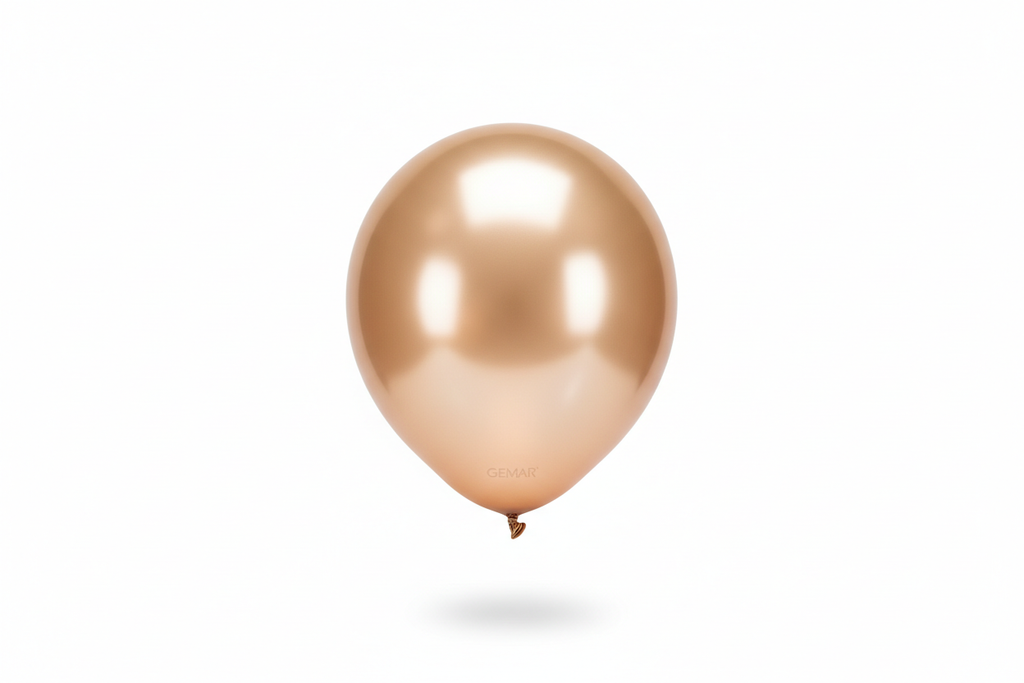 Globo de látex shiny gold brillante Gemar