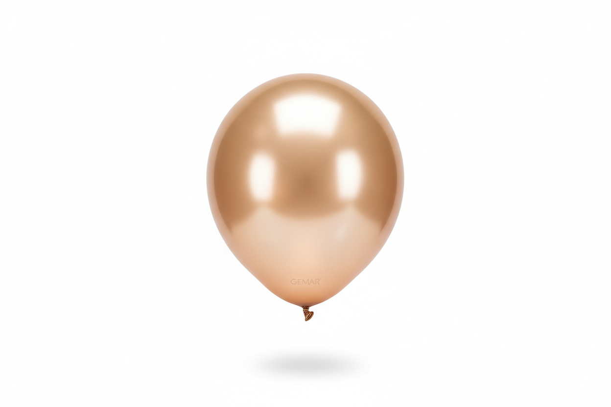 Globo de látex shiny gold brillante Gemar