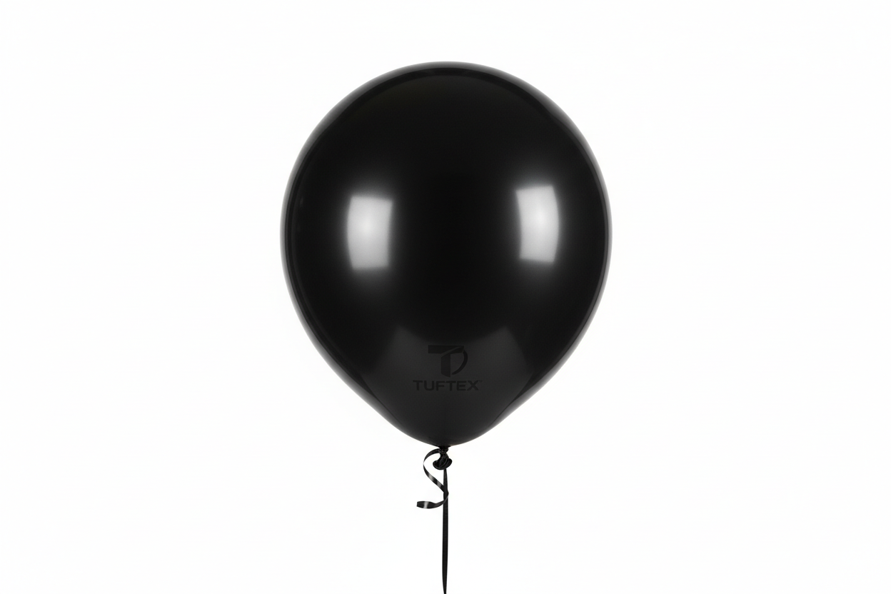 Globo de látex negro Tuftex