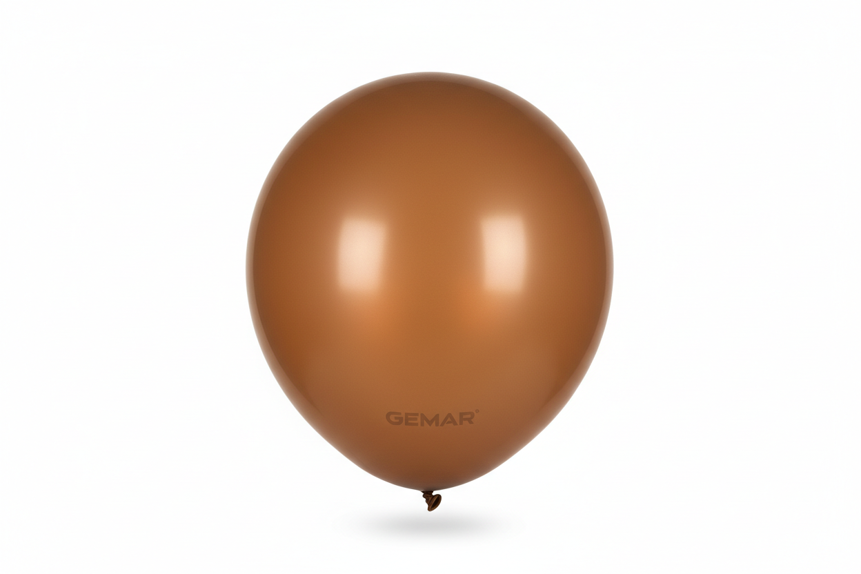 Globo de látex mocha mate Gemar