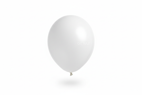 Globo de látex blanco mate Gemar